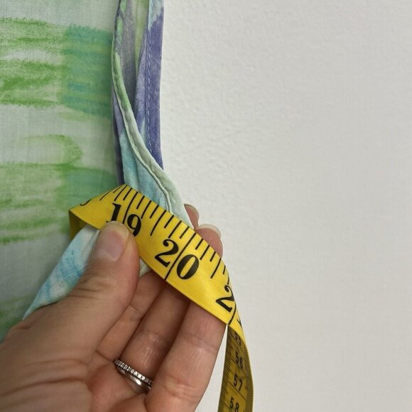 Jams World Blue Check Maxi Midi Summer Dress Womens Multicolor Sz S - Picture 5 of 12